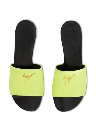 Giuseppe Zanotti Shirley Slides In Yellow
