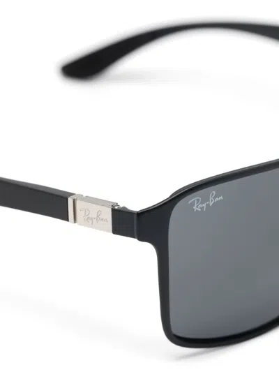 Ray Ban Rectangle-frame Sunglasses In Black