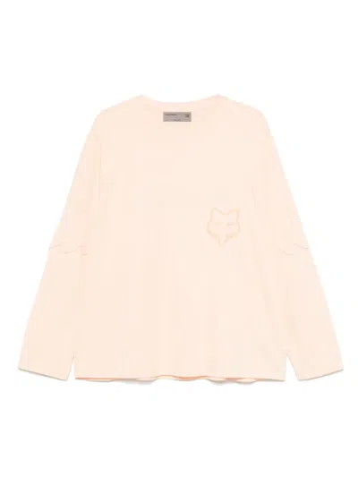 Kiko Kostadinov X Fox Lab Long-sleeve T-shirt In Orange