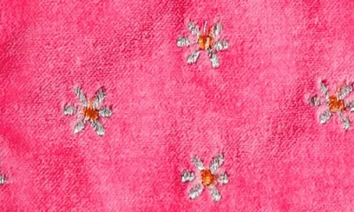 Tiramisu Embroidered Set Of 4 Cocktail Napkins In Pink