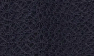 Halogen ® Geometric Openwork T-shirt In Ink