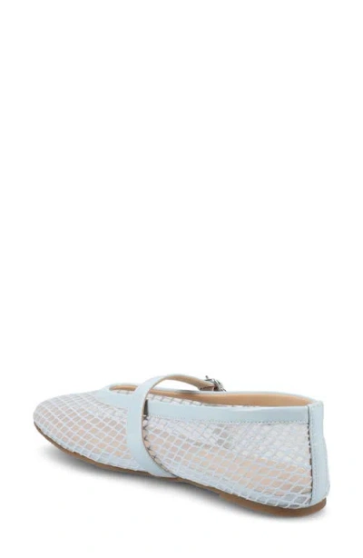 Journee Collection Journee Women's Casha Mesh Dress Flats In Light Blue