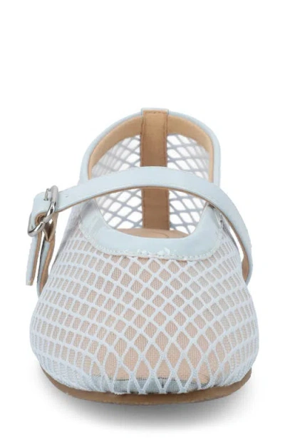 Journee Collection Journee Women's Casha Mesh Dress Flats In Light Blue