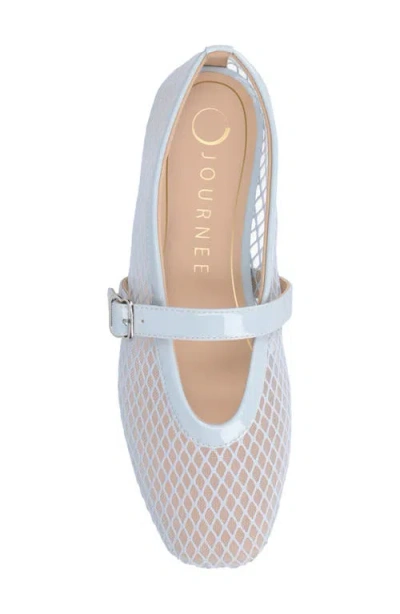 Journee Collection Journee Women's Casha Mesh Dress Flats In Light Blue