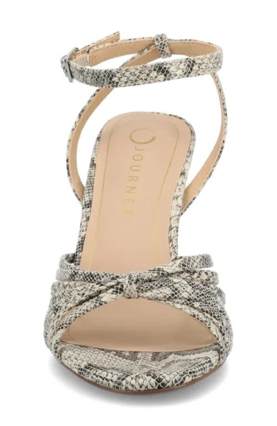 Journee Collection Womens Vanita Heeled Sandals In Gray