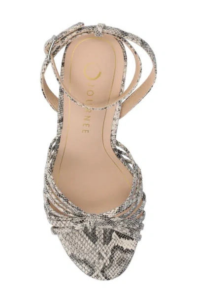 Journee Collection Womens Vanita Heeled Sandals In Gray