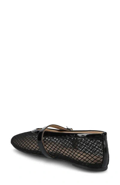 Journee Collection Women's Casha Mesh Mary Jane Flats In Black Casha