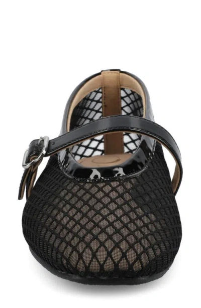 Journee Collection Women's Casha Mesh Mary Jane Flats In Black Casha