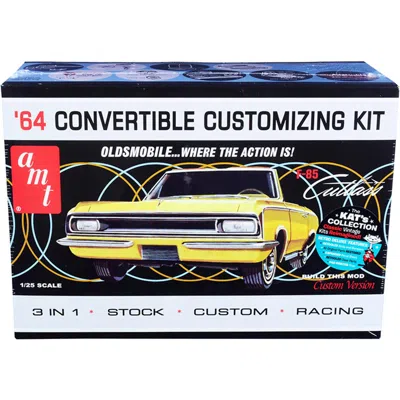 Amt Convertible 3-in-1 Skill 2 Model Kit 1 By 25 Scale Model For 1964 Oldsmobile Cutlass F-85