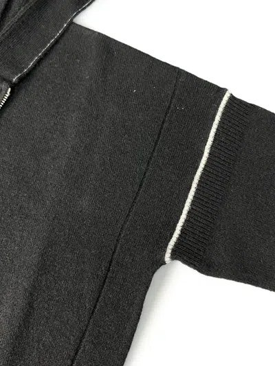 Max Mara Hooded Cardigan In Black