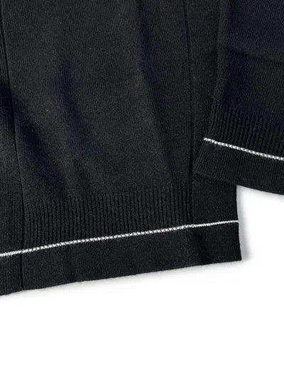 Max Mara Hooded Cardigan In Black