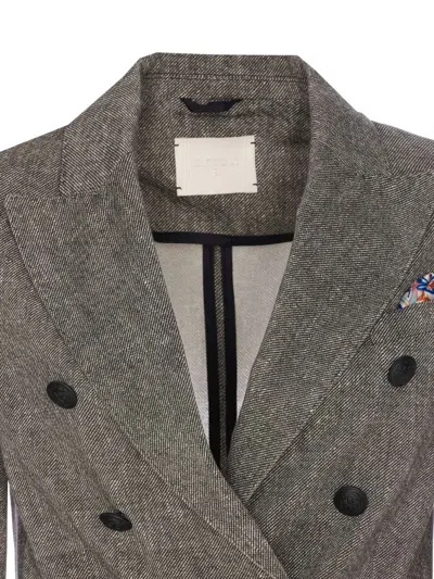 Circolo 1901 Double Breasted Buttons Closure Jacket In 灰色