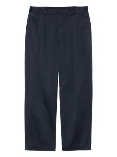 Nanamica Pleated Chinos In Blue
