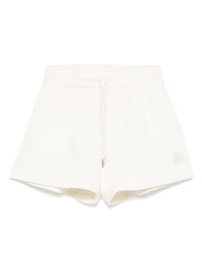 Moncler Logo-patch Shorts In White
