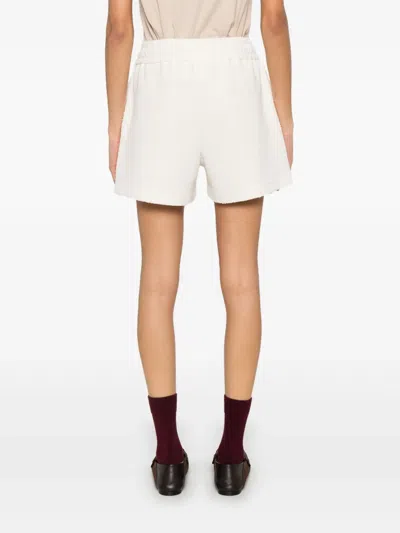 Moncler Logo-patch Shorts In White