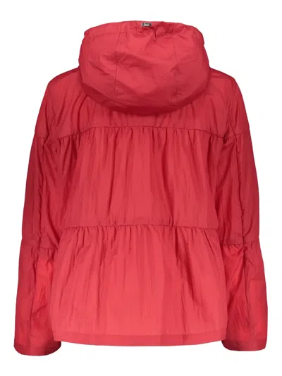 Herno Techno Fabric Jacket In 红色