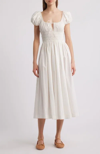 Doen Quinn Midi Dress In White
