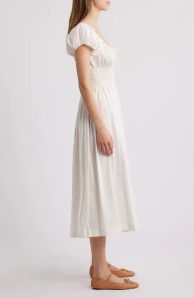 Doen Quinn Midi Dress In White