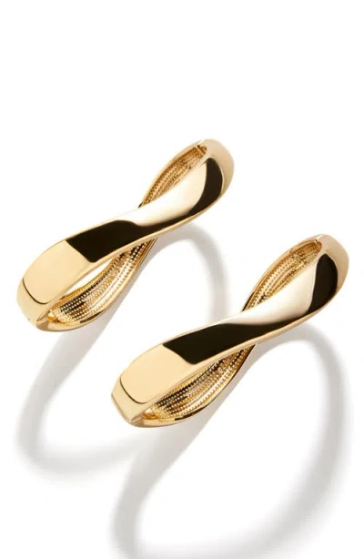 Baublebar Tiana Set Of 2 Wavy Bangle Bracelets In Gold
