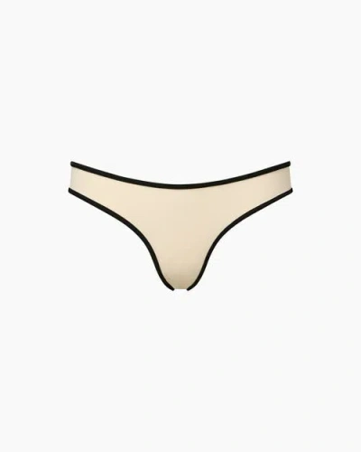 Onia Milly Bikini Bottoms In Egret/black