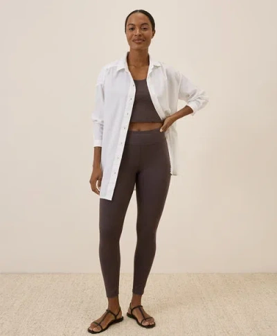 Pact On The Go-to Legging Made With Organic Cotton In Chocolate Heather