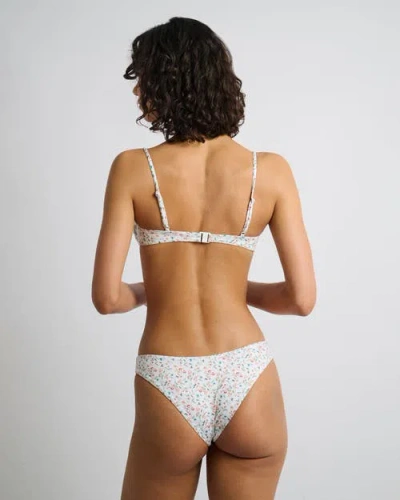 Onia Rose Bikini Top In White Multi