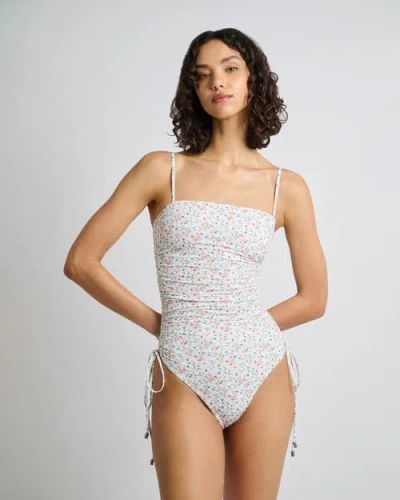 Onia Allegra One Piece In White Multi