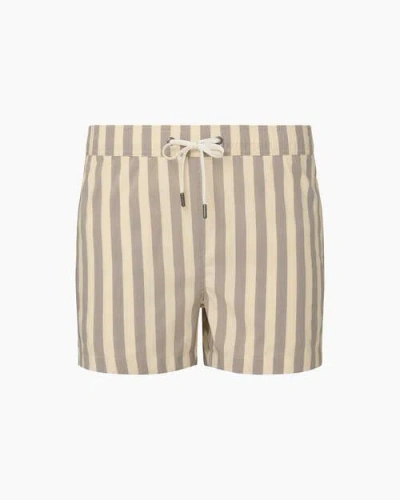 Onia Charles 4" Swim Trunk In Cinder/cream