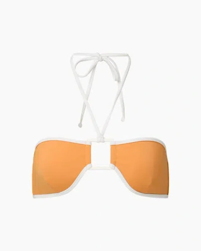 Onia Palermo Bikini Top In Sunset/white