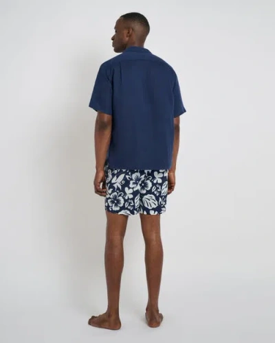 Onia Charles 5" Swim Trunk In Deep Navy Multi