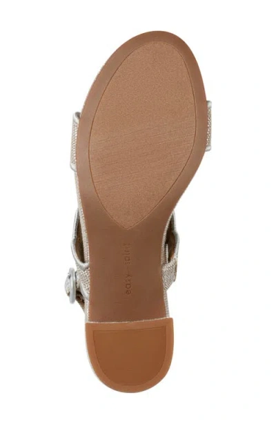 Easy Spirit Women's Daana Block Heel Slingback Sandals In Metallic Silver