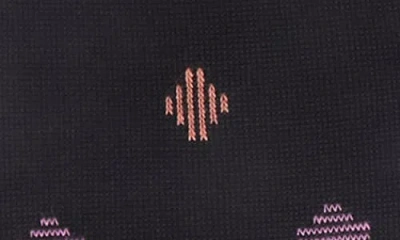 Bugatchi Dotted Mercerized Cotton Blend Dress Socks In Black