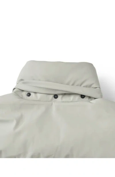 Lands' End Squall Insulated Slicker Puffer Jacket In Soft Silver