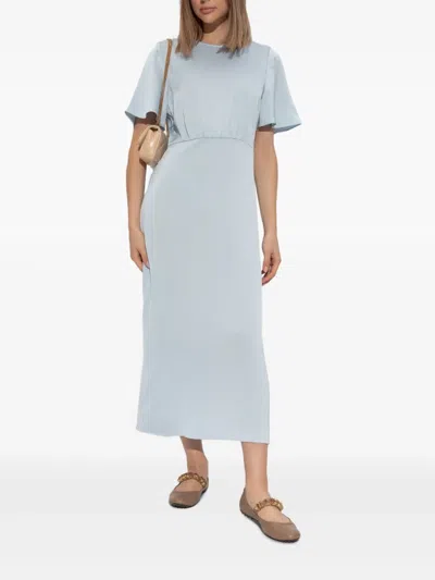 Samsoe & Samsoe Short-sleeved Dress In 蓝色