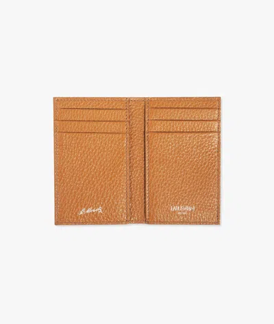 Larusmiani Vertical Card Holder St.moritz Wallet In Sienna