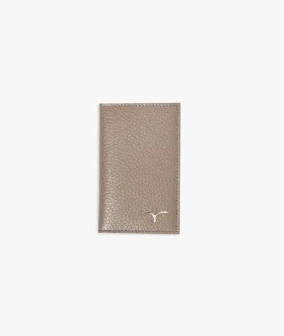 Larusmiani Vertical Card Holder St.moritz Wallet In Brown