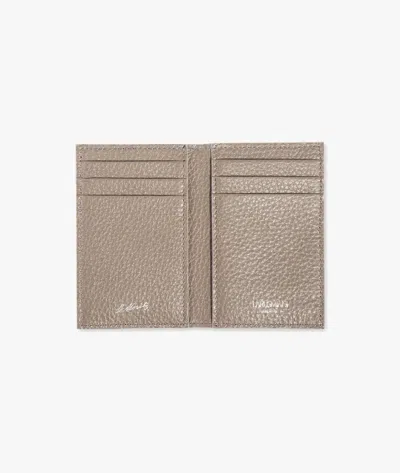 Larusmiani Vertical Card Holder St.moritz Wallet In Brown