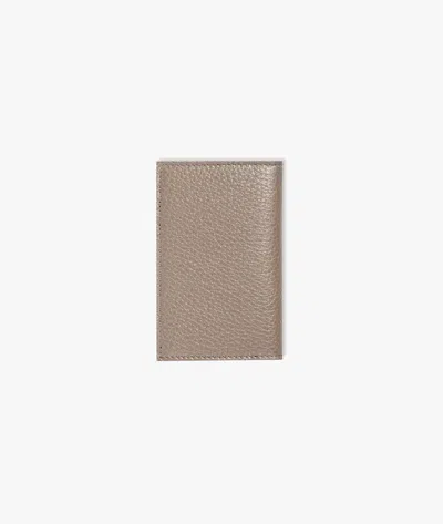 Larusmiani Vertical Card Holder St.moritz Wallet In Brown