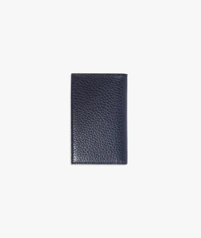 Larusmiani Vertical Card Holder St.moritz Wallet In Blue