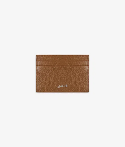 Larusmiani Horizontal Card Holder St.moritz Wallet In Sienna