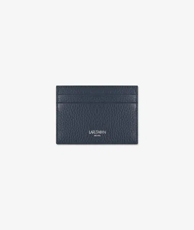 Larusmiani Horizontal Card Holder St.moritz Wallet In Blue