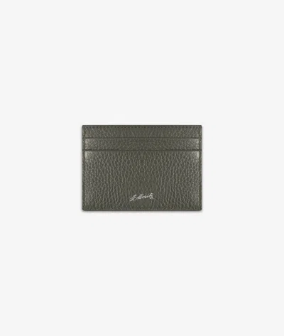 Larusmiani Horizontal Card Holder St.moritz Wallet In Green