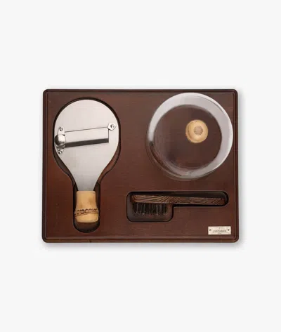 Larusmiani Truffle Set Estivo Beach Towel In Brown