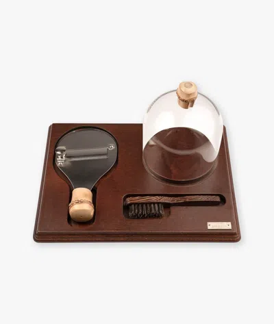 Larusmiani Truffle Set Estivo Beach Towel In Brown