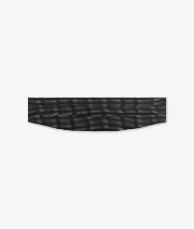 Larusmiani Cummerbund Pois Belt In Black