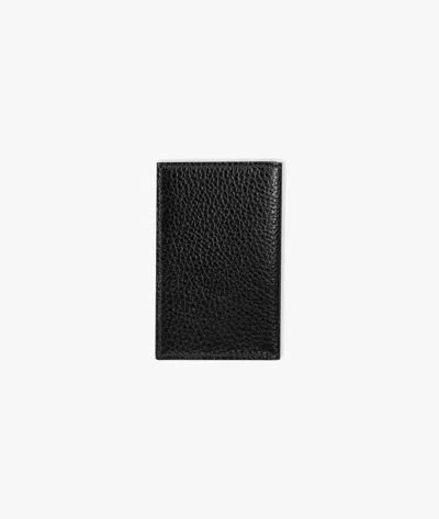Larusmiani Vertical Card Holder Amedeo Wallet In Black