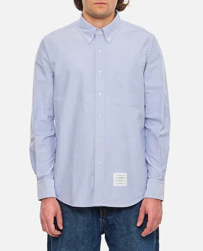 Thom Browne Light Blue Cotton Button-down Shirt