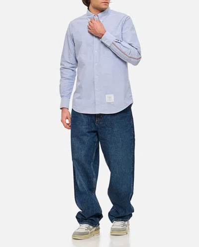 Thom Browne Light Blue Cotton Button-down Shirt