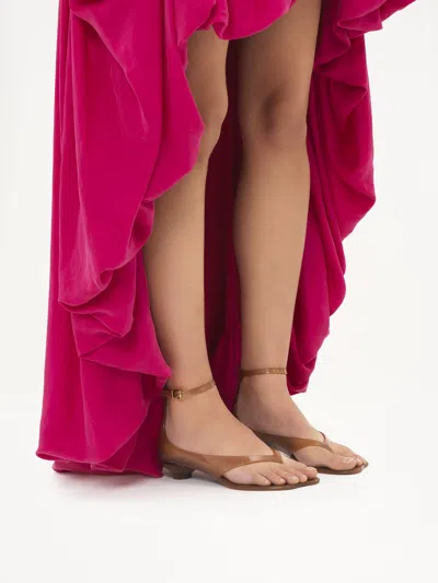 Chloé Chloe Women Biscuit Tpu Chloe Jelly Thong Sandals In Brown