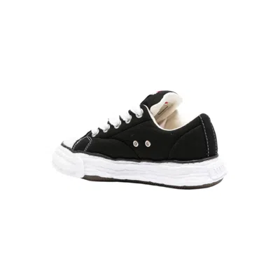 Miharayasuhiro Peterson 23 Original Sole Padded Canvas Low-top Sneaker In Black